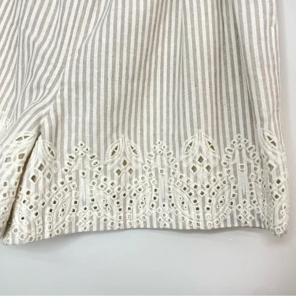 NEW Johnny Was Ciana Paper Waist Shorts Size Medium - Picture 3 of 9